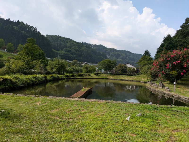 大きな池のある公園