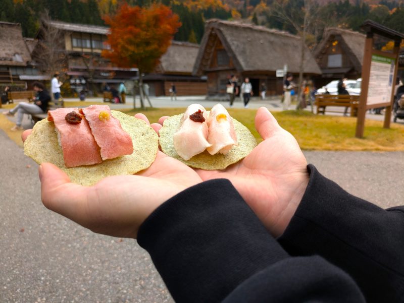 肉を使ったお寿司